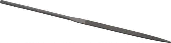 Nicholson - 6-1/4" Needle Precision Swiss Pattern Flat File - Round Handle - Top Tool & Supply