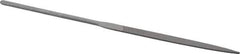 Nicholson - 6-1/4" Needle Precision Swiss Pattern Flat File - Round Handle - Top Tool & Supply