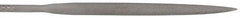 Nicholson - 4" Needle Precision Swiss Pattern Half Round File - Round Handle - Top Tool & Supply