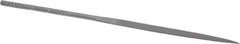 Nicholson - 4" Needle Precision Swiss Pattern Half Round File - Round Handle - Top Tool & Supply