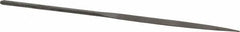 Nicholson - 5-1/2" Needle Precision Swiss Pattern Half Round File - Round Handle - Top Tool & Supply