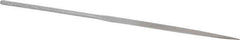 Nicholson - 6-1/4" Needle Precision Swiss Pattern Knife File - Round Handle - Top Tool & Supply