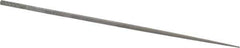 Nicholson - 4" Needle Precision Swiss Pattern Round File - Round Handle - Top Tool & Supply