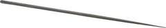 Nicholson - 5-1/2" Needle Precision Swiss Pattern Round File - Round Handle - Top Tool & Supply