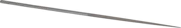 Nicholson - 6-1/4" Needle Precision Swiss Pattern Round File - Round Handle - Top Tool & Supply