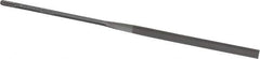 Nicholson - 5-1/2" Needle Precision Swiss Pattern Slitting File - Round Handle - Top Tool & Supply