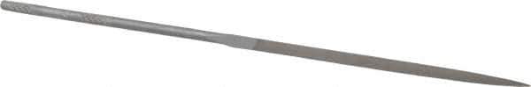 Nicholson - 5-1/2" Needle Precision Swiss Pattern Three Square File - Round Handle - Top Tool & Supply