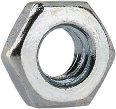 Value Collection - M3x0.50 Steel Right Hand Hex Jam Nut - 5.5mm Across Flats, 1.8mm High, Zinc-Plated Finish - Top Tool & Supply