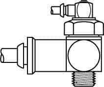 Parker - 1/2 Inlet Brass Hydraulic Control Valve - 1/2 Thread - Top Tool & Supply