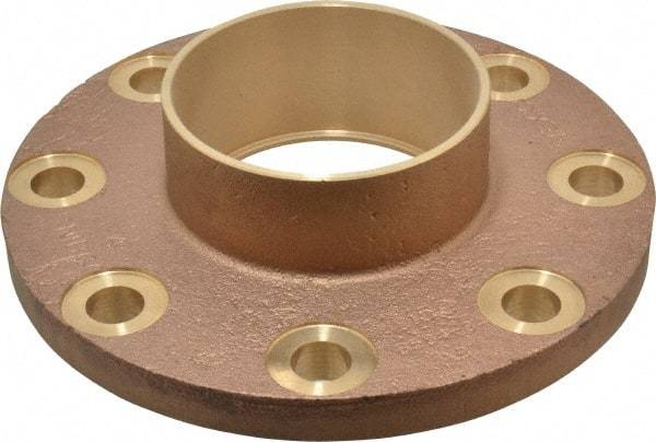 NIBCO - 4" Pipe, 9" OD, Cast Copper Companion Pipe Flange - 150 psi, C End Connection, 7-1/2" Across Bolt Hole Centers - Top Tool & Supply