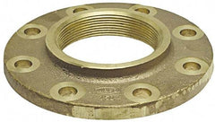 NIBCO - 3" Pipe, 7-1/2" OD, Cast Copper Threaded Companion Pipe Flange - 150 psi, F End Connection, 6" Across Bolt Hole Centers - Top Tool & Supply