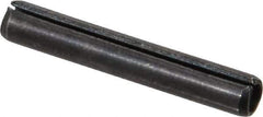 Value Collection - 5/32" Diam x 1" Long Slotted Spring Pin - Grade 1070-1090 Alloy Steel, Black Oxide Finish - Top Tool & Supply