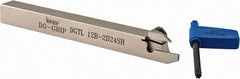 Iscar - External Thread, 0.4724" Max Depth of Cut, 1.9mm Min Groove Width, 120mm OAL, Left Hand Indexable Grooving Cutoff Toolholder - 12mm Shank Height x 12mm Shank Width, DG.. Insert Style, DGT Toolholder Style, Series Do-Grip - Top Tool & Supply