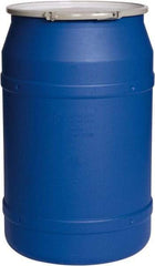 Eagle - 55 Gallon Blue Cylindrical Polyethylene Open Head Drum - 36-3/8" High x 23" Diam - Top Tool & Supply