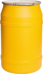 Eagle - 55 Gallon Yellow Cylindrical Polyethylene Open Head Drum - 36-3/8" High x 23" Diam - Top Tool & Supply