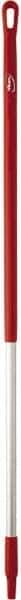 Vikan - 51 x 1-1/4" Aluminum Squeegee Handle - European Threaded Connection, Red - Top Tool & Supply