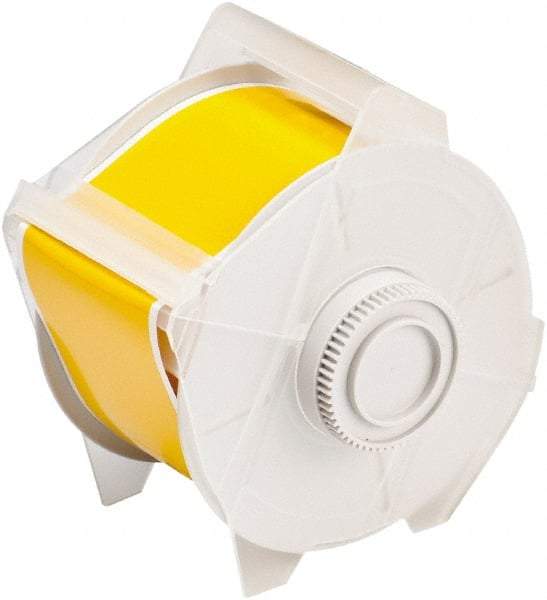 Brady - 2-1/4" Wide x 1,200" Long, Yellow Vinyl Tape - For Globalmark Industrial Labeling System - Top Tool & Supply