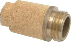 Legris - 1/4 BSPP, 24.5mm OAL, Muffler - 175 Max psi, 6 CFM, 85 Decibel Rating, Bronze - Top Tool & Supply