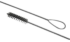 Schaefer Brush - 3" Diam, 4" Bristle Length, Boiler & Furnace Tempered Wire Brush - Wire Loop Handle, 42" OAL