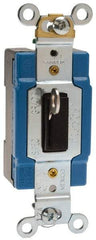 Cooper Wiring Devices - 1 Pole, 120 to 277 VAC, 15 Amp, Industrial Grade, Toggle, Wall and Dimmer Light Switch - 1.31 Inch Wide x 3.28 Inch High - Top Tool & Supply