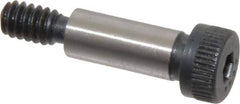 Made in USA - 1/4" Shoulder Diam x 5/8" Shoulder Length, #10-24 UNC, Hex Socket Shoulder Screw - 8 Alloy Steel, 0.357 to 3/8" Head Diam - Top Tool & Supply