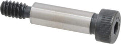 Made in USA - 1/4" Shoulder Diam x 3/4" Shoulder Length, #10-24 UNC, Hex Socket Shoulder Screw - 8 Alloy Steel, 0.357 to 3/8" Head Diam - Top Tool & Supply