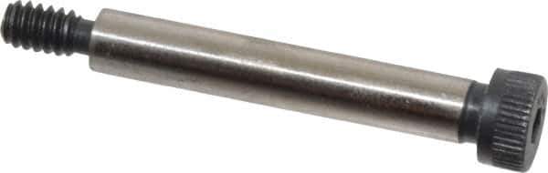 Made in USA - 1/4" Shoulder Diam x 1-1/2" Shoulder Length, #10-24 UNC, Hex Socket Shoulder Screw - 8 Alloy Steel, 0.357 to 3/8" Head Diam - Top Tool & Supply