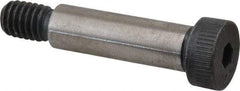 Made in USA - 3/8" Shoulder Diam x 1-1/4" Shoulder Length, 5/16-18 UNC, Hex Socket Shoulder Screw - 8 Alloy Steel, 0.543 to 0.562" Head Diam - Top Tool & Supply