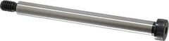 Made in USA - 3/8" Shoulder Diam x 3-3/4" Shoulder Length, 5/16-18 UNC, Hex Socket Shoulder Screw - 8 Alloy Steel, 0.543 to 0.562" Head Diam - Top Tool & Supply