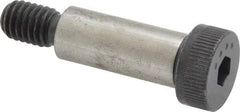 Made in USA - 1/2" Shoulder Diam x 1-1/4" Shoulder Length, 3/8-16 UNC, Hex Socket Shoulder Screw - 8 Alloy Steel, 0.729 to 3/4" Head Diam - Top Tool & Supply