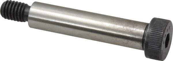 Made in USA - 1/2" Shoulder Diam x 2-1/4" Shoulder Length, 3/8-16 UNC, Hex Socket Shoulder Screw - 8 Alloy Steel, 0.729 to 3/4" Head Diam - Top Tool & Supply