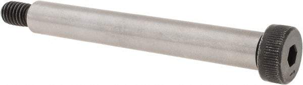 Made in USA - 1/2" Shoulder Diam x 3-3/4" Shoulder Length, 3/8-16 UNC, Hex Socket Shoulder Screw - 8 Alloy Steel, 0.729 to 3/4" Head Diam - Top Tool & Supply