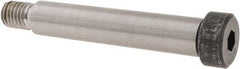 Made in USA - 5/8" Shoulder Diam x 3-1/4" Shoulder Length, 1/2-13 UNC, Hex Socket Shoulder Screw - 8 Alloy Steel, 0.853 to 7/8" Head Diam - Top Tool & Supply