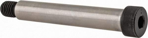 Made in USA - 3/4" Shoulder Diam x 4-1/2" Shoulder Length, 5/8-11 UNC, Hex Socket Shoulder Screw - 8 Alloy Steel, 0.977 to 1" Head Diam - Top Tool & Supply