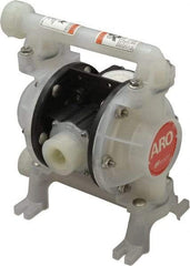 ARO/Ingersoll-Rand - 3/8" NPT, Nonmetallic, Air Operated Diaphragm Pump - PTFE Diaphragm, Polypropylene Housing - Top Tool & Supply