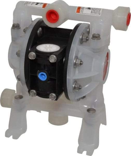 ARO/Ingersoll-Rand - 1/2" NPT, Nonmetallic, Air Operated Diaphragm Pump - Polyurethane Diaphragm, Polypropylene Housing - Top Tool & Supply