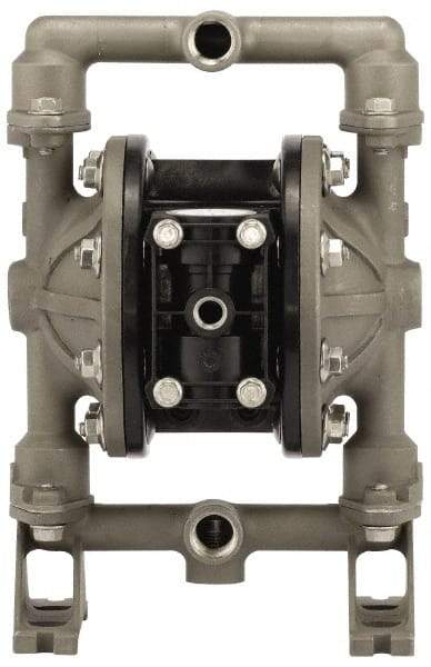 ARO/Ingersoll-Rand - 1/2" NPT, Metallic, Air Operated Diaphragm Pump - PTFE Diaphragm, Aluminum Housing - Top Tool & Supply