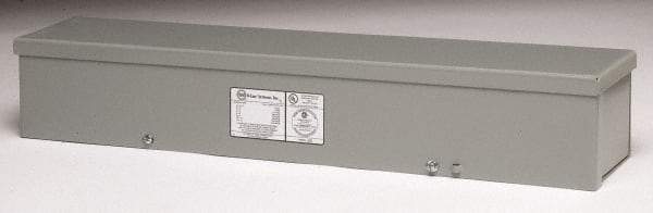 Cooper B-Line - 4" High x 24" Wide x 4" Long, Screw Mount Wire Duct - Gray, 7 Knockouts, Screw, Steel - Top Tool & Supply