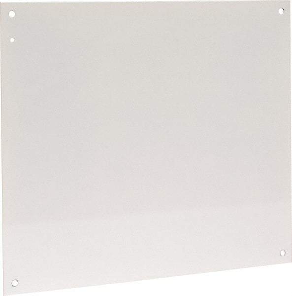 Cooper B-Line - 18-1/2" OAW x 21" OAH Powder Coat Finish Electrical Enclosure Nonperforated Panel - 24" x 20" Box, 14 Gauge Steel, Use with 24206-1/24208-1 - Top Tool & Supply