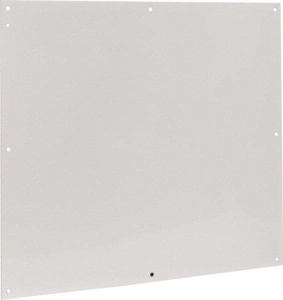 Cooper B-Line - 28-1/2" OAW x 32" OAH Powder Coat Finish Electrical Enclosure Nonperforated Panel - 36" x 30" Box, 14 Gauge Steel, Use with 363012-1/36306-1/36308-1 - Top Tool & Supply