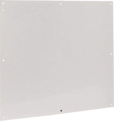 Cooper B-Line - 28-1/2" OAW x 32" OAH Powder Coat Finish Electrical Enclosure Nonperforated Panel - 36" x 30" Box, 14 Gauge Steel, Use with 363012-1/36306-1/36308-1 - Top Tool & Supply