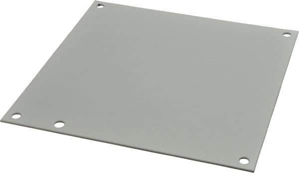 Cooper B-Line - 6-7/8" OAW x 6-7/8" OAH Powder Coat Finish Electrical Enclosure Nonperforated Panel - 8" x 8" Box, 14 Gauge Steel, Use with 884-12CHC/884-12CHSC/884-12LC/884-12SC/886-12CHC/886-12CHSC - Top Tool & Supply