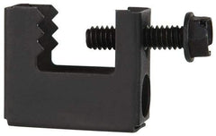 Cooper B-Line - 1/2" Max Flange Thickness, 3/8" Rod Flange Beam Clamp - 100 Lb Capacity, Spring Steel - Top Tool & Supply