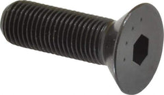 Made in USA - 3/8-24 UNF Hex Socket Drive, 82° Flat Screw - Alloy Steel, Black Oxide Finish, Fully Threaded, 1-1/4" OAL - Top Tool & Supply