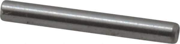 Made in USA - 1/16" Diam x 1/2" Pin Length Grade 8 Alloy Steel Standard Dowel Pin - Bright Finish, 1 Beveled & 1 Rounded End - Top Tool & Supply