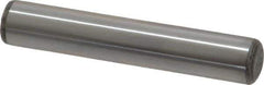 Made in USA - 5/16" Diam x 1-3/4" Pin Length Grade 8 Alloy Steel Standard Dowel Pin - Bright Finish, C 47-58 & C 60 (Surface) Hardness, 11,500 Lb (Single Shear), 23,000 Lb (Double Shear) Breaking Strength, 1 Beveled & 1 Rounded End - Top Tool & Supply