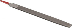 Simonds File - 10" Long, Second Cut, Flat American-Pattern File - Double Cut, Tang - Top Tool & Supply