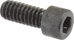 Made in USA - 1/4-20 UNC Hex Socket Drive, Socket Cap Screw - Alloy Steel, Black Oxide Finish, Fully Threaded, 5/8" Length Under Head - Top Tool & Supply