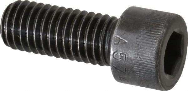 Made in USA - 1/2-13 UNC Hex Socket Drive, Socket Cap Screw - Alloy Steel, Black Oxide Finish, Fully Threaded, 1-1/4" Length Under Head - Top Tool & Supply