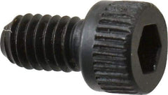 Made in USA - #6-40 UNF Hex Socket Drive, Socket Cap Screw - Alloy Steel, Black Oxide Finish, Fully Threaded, 1/4" Length Under Head - Top Tool & Supply